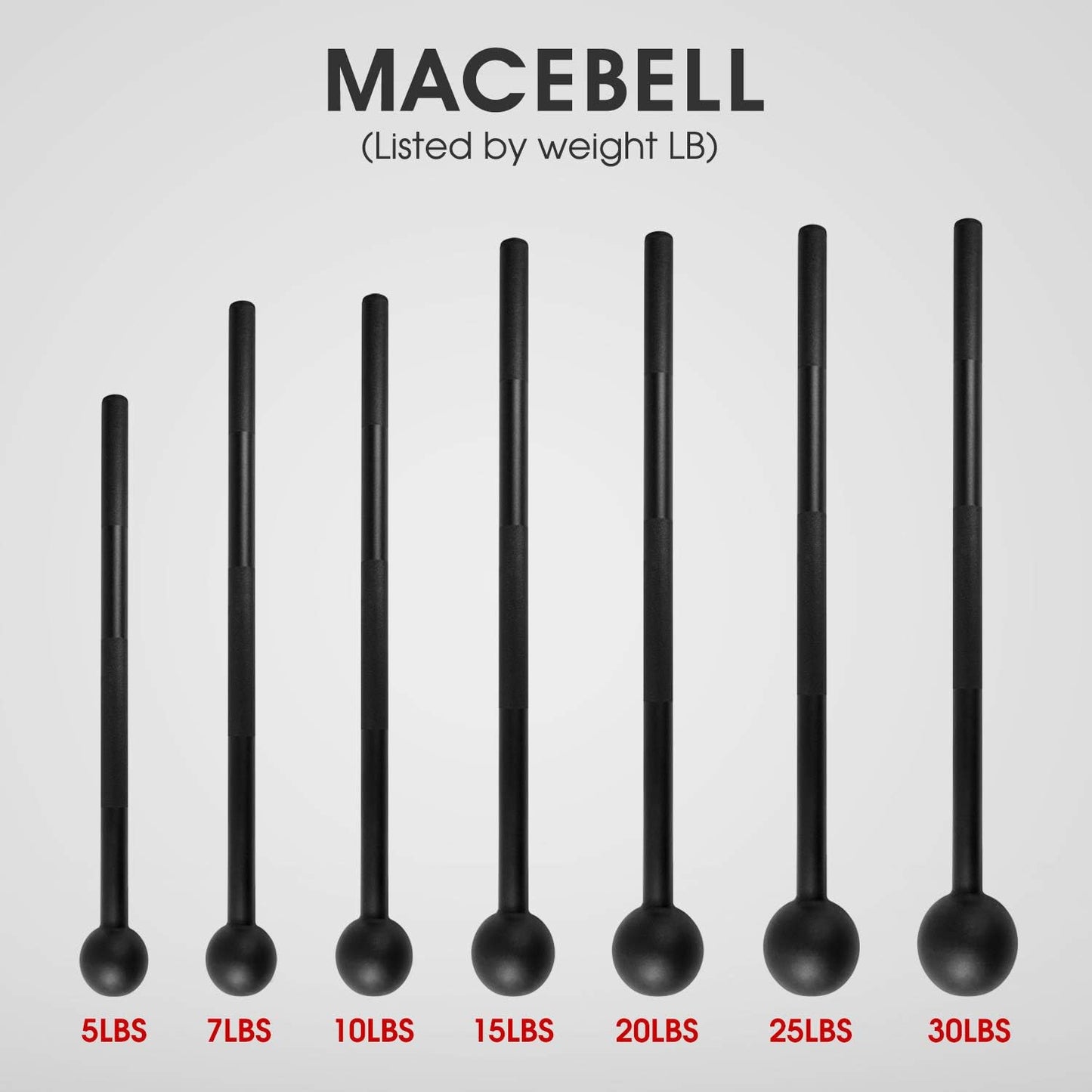 Unleash Your Strength with Our 15 lb Steel Mace Bell - Perfect for Full Body Workouts, Shoulder Mobility, and Grip Training for Both Men and Women