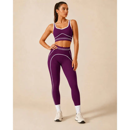 Elevate Your Workout with Our Women's High-Waisted Athletic Yoga Pants Set - Stylish, Butt-Lifting Fitness Outfits for Every Active Moment