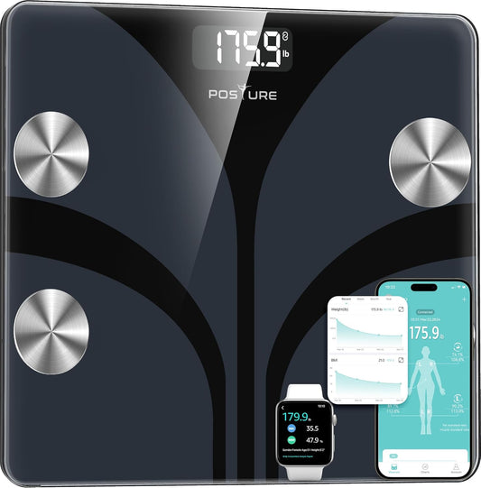 Smart Body Fat Scale with Bluetooth App | Digital BMI & Body Composition Analyzer