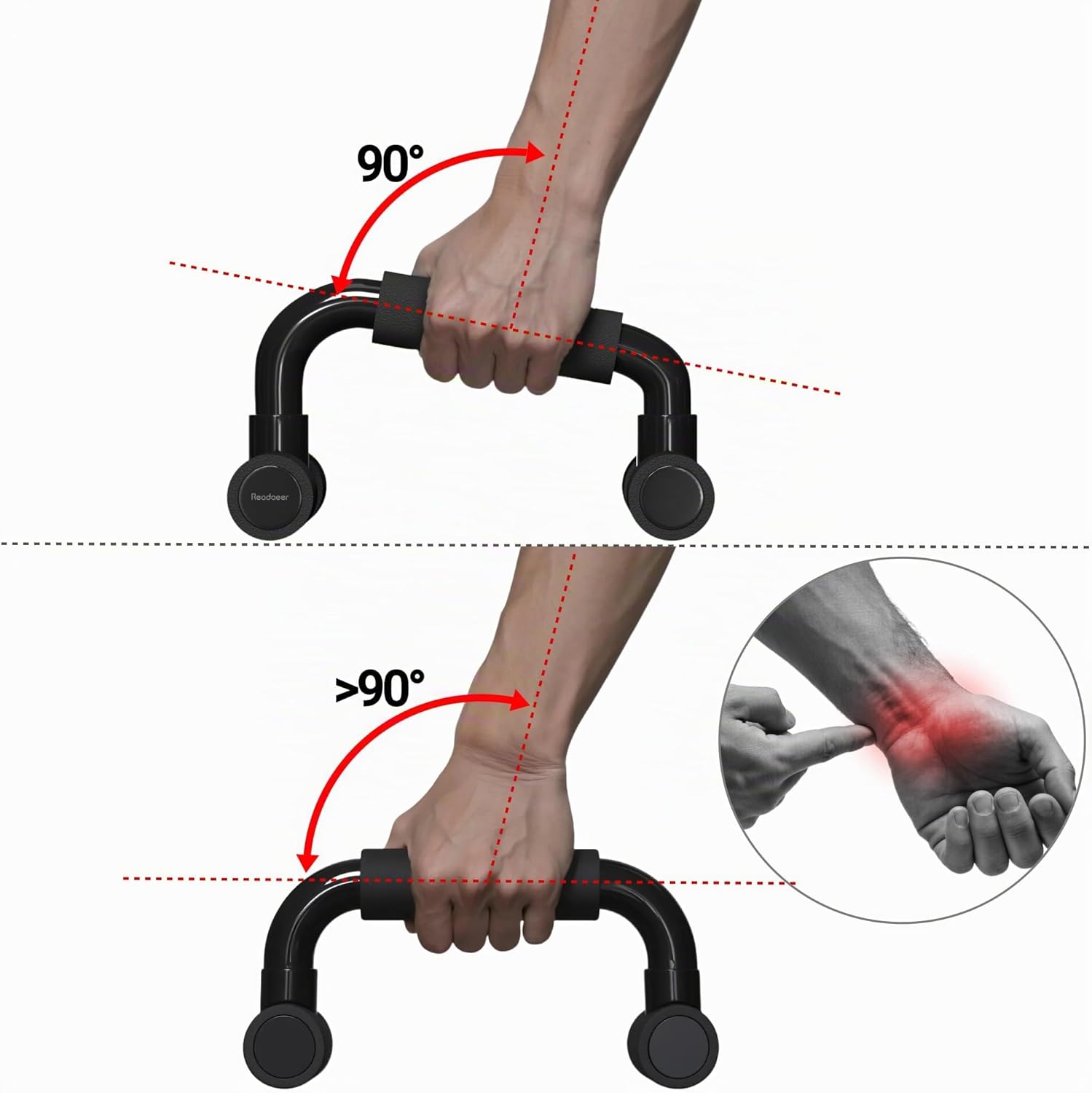 Portable Push-Up Bars Set | Non-Slip Parallettes for Strength Training & Home Workouts
