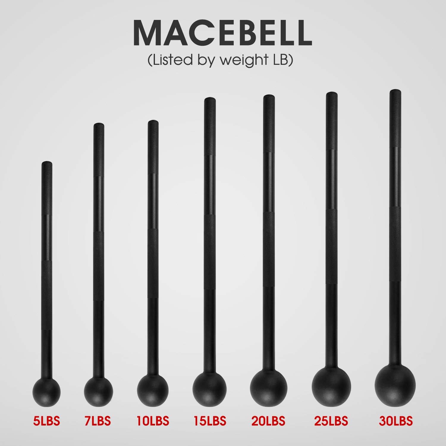 Unleash Your Strength with Our 15 lb Steel Mace Bell - Perfect for Full Body Workouts, Shoulder Mobility, and Grip Training for Both Men and Women