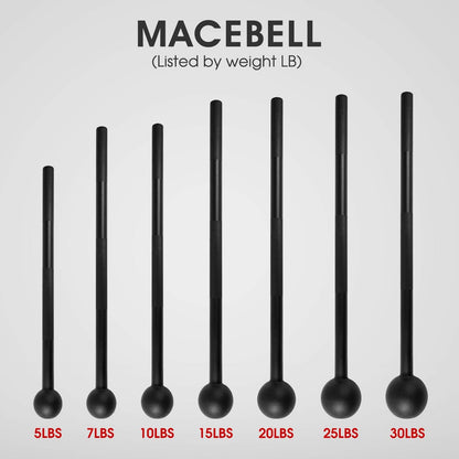 Unleash Your Strength with Our 15 lb Steel Mace Bell - Perfect for Full Body Workouts, Shoulder Mobility, and Grip Training for Both Men and Women