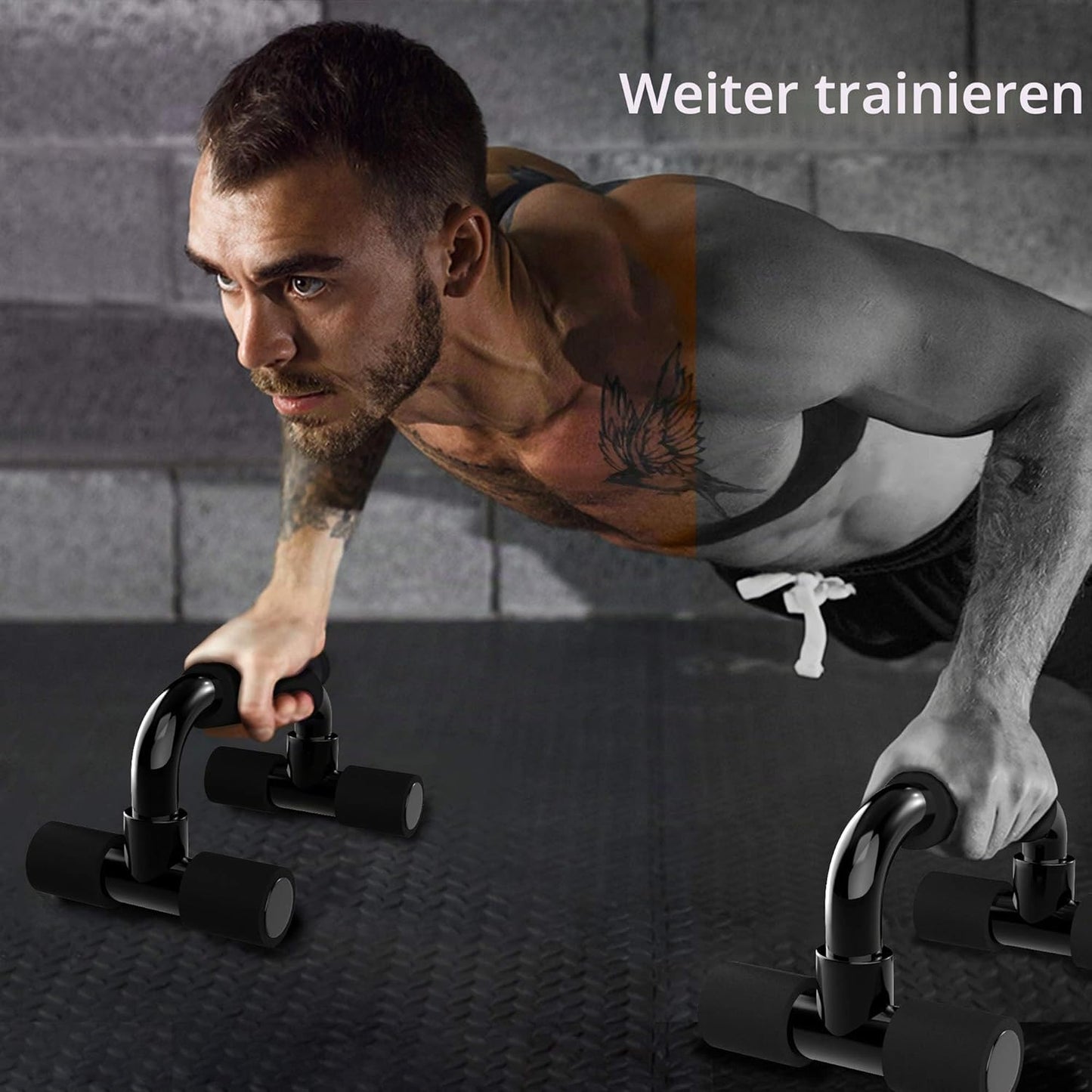 Portable Push-Up Bars Set | Non-Slip Parallettes for Strength Training & Home Workouts
