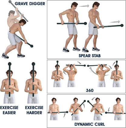 Unleash Your Strength with Our 15 lb Steel Mace Bell - Perfect for Full Body Workouts, Shoulder Mobility, and Grip Training for Both Men and Women