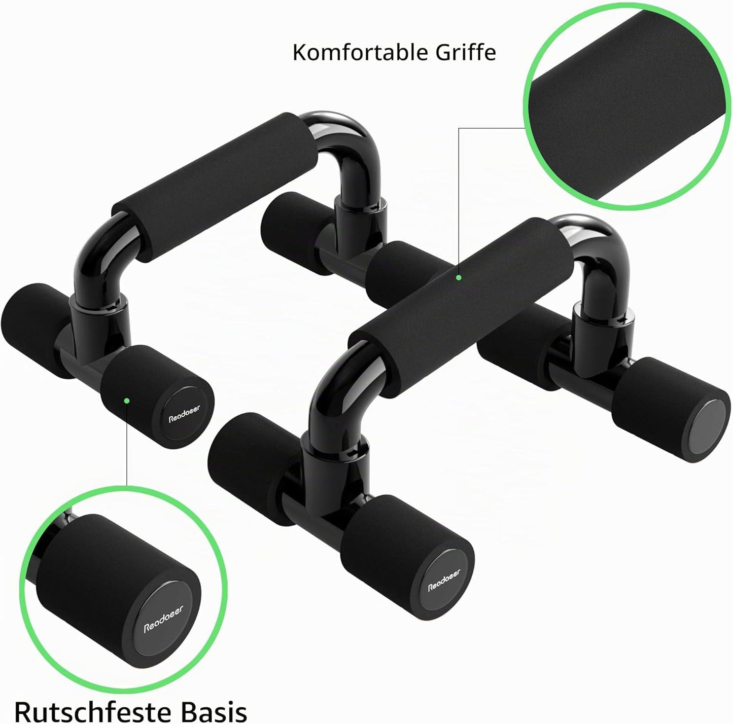 Portable Push-Up Bars Set | Non-Slip Parallettes for Strength Training & Home Workouts