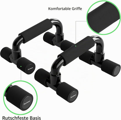 Portable Push-Up Bars Set | Non-Slip Parallettes for Strength Training & Home Workouts