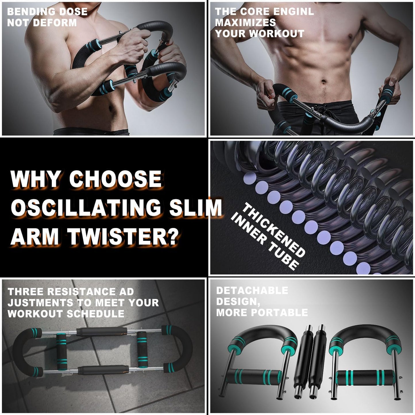 Transform Your Workout with the Ultimate Twister Arm Trainer - Adjustable Chest and Arm Fitness Equipment for Men