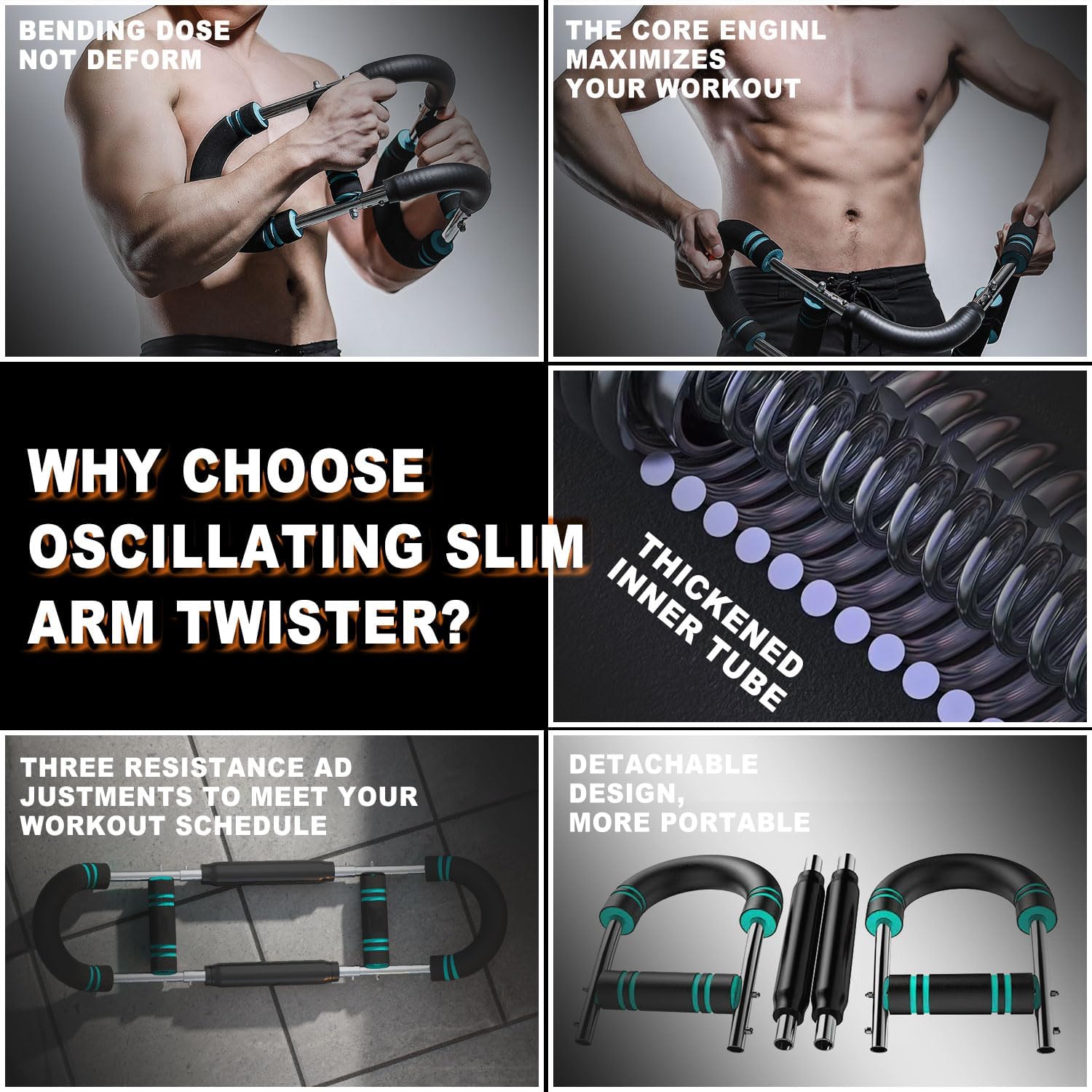 Transform Your Workout with the Ultimate Twister Arm Trainer - Adjustable Chest and Arm Fitness Equipment for Men