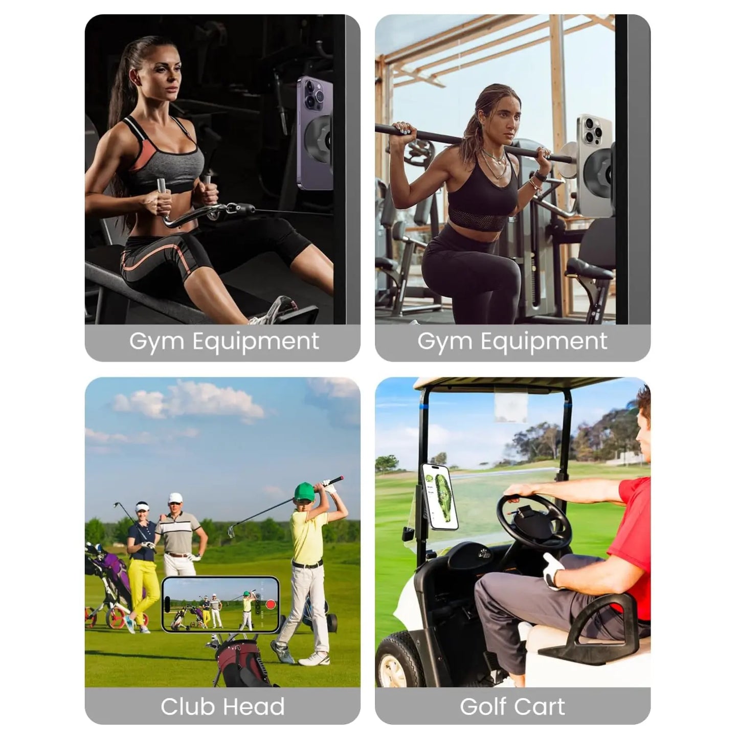 Revolutionary Magnetic Golf Cart Phone Holder - The Ultimate Gym Phone Mount for Golfers and Dads! Perfect Gift for Him!