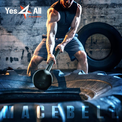 Unleash Your Strength with Our 15 lb Steel Mace Bell - Perfect for Full Body Workouts, Shoulder Mobility, and Grip Training for Both Men and Women
