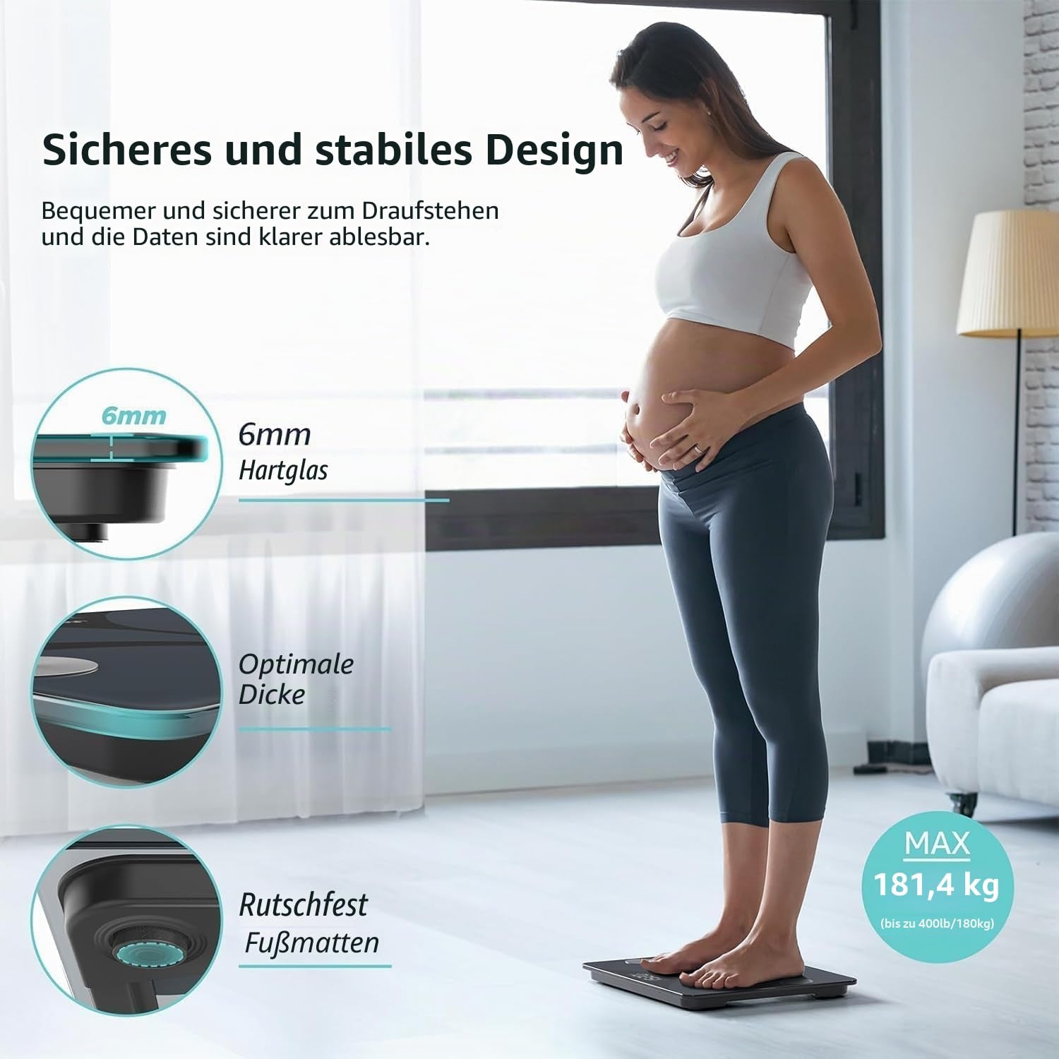 Smart Body Fat Scale with Bluetooth App | Digital BMI & Body Composition Analyzer