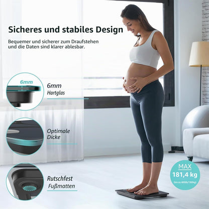 Smart Body Fat Scale with Bluetooth App | Digital BMI & Body Composition Analyzer