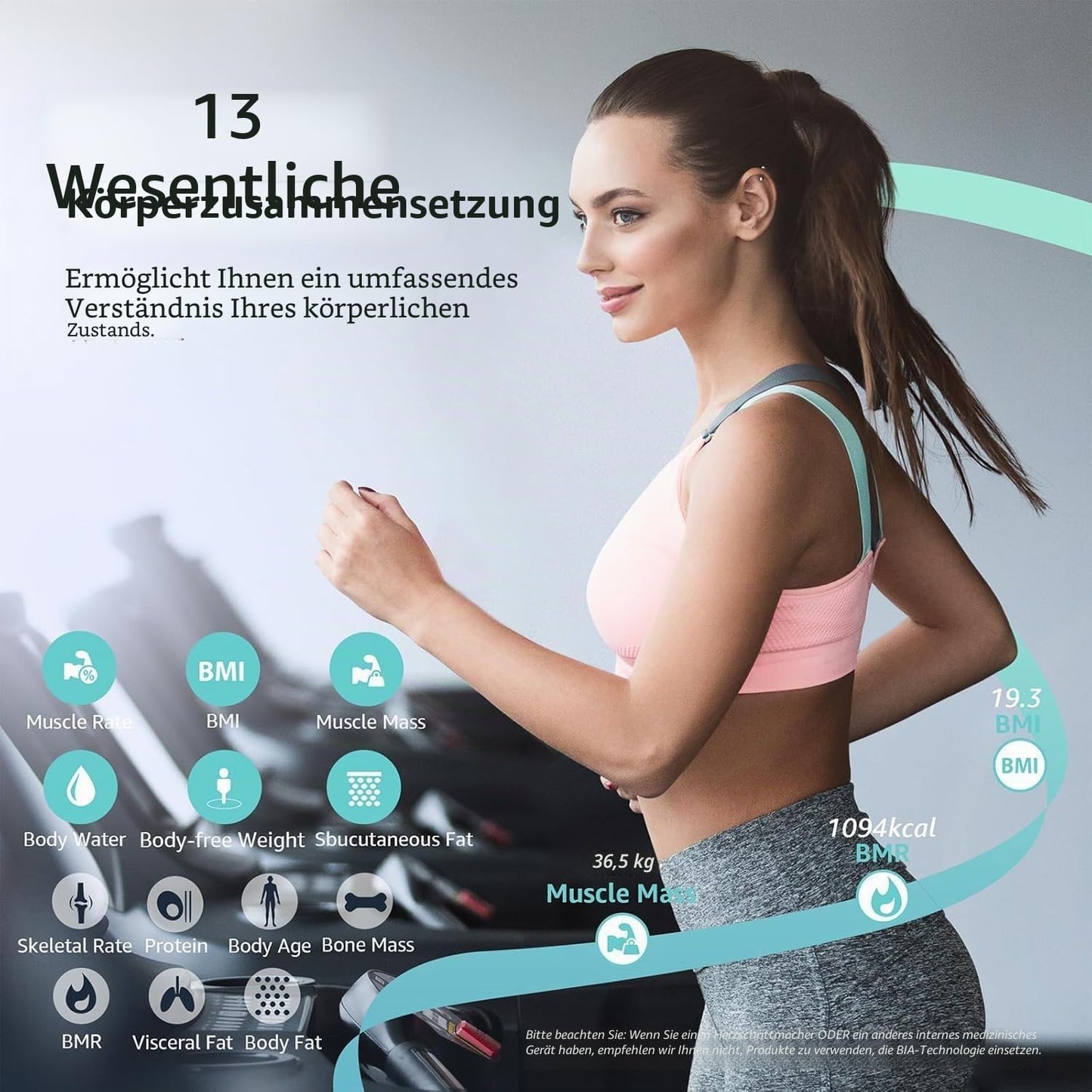 Smart Body Fat Scale with Bluetooth App | Digital BMI & Body Composition Analyzer
