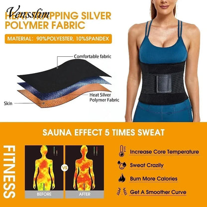 Transform Your Figure with the Women Sauna Sweat Waist Trainer - Slimming Body Shaper Corset for Effective Workouts and Fat Burning