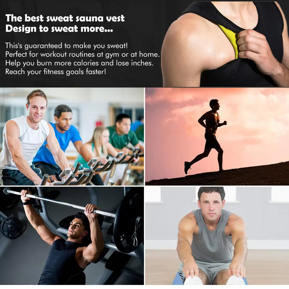 Elevate Your Workout with Our Men's Sauna Effect Training T-Shirts - Perfect for Weight Loss and Fitness!