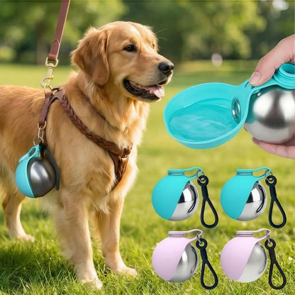 Portable 2-In-1 Dog Water Bottle & Bowl - Lightweight Leak-Proof Hydration Dispenser for Outdoor Adventures