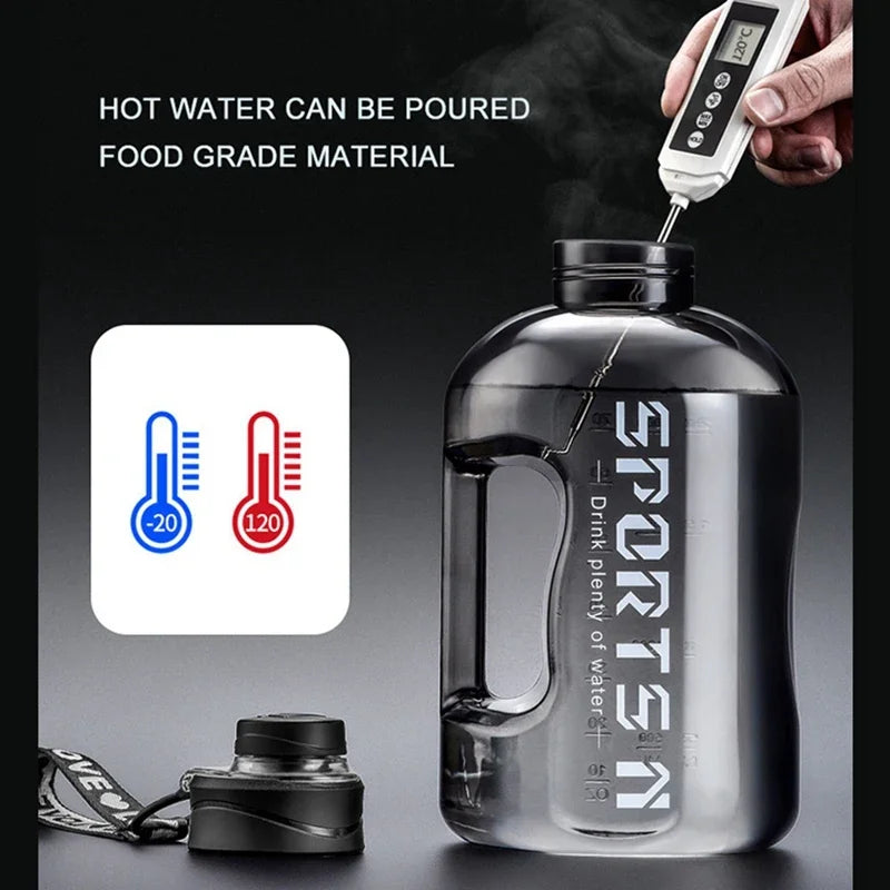 Experience Ultimate Hydration with Our Large Capacity 2 Liter BPA-Free Water Bottle - Perfect for Sports, Gym, Camping, and Travel!
