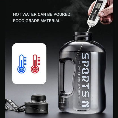 Experience Ultimate Hydration with Our Large Capacity 2 Liter BPA-Free Water Bottle - Perfect for Sports, Gym, Camping, and Travel!