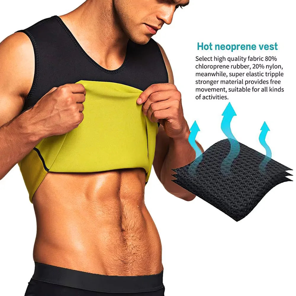 Elevate Your Workout with Our Men's Sauna Effect Training T-Shirts - Perfect for Weight Loss and Fitness!