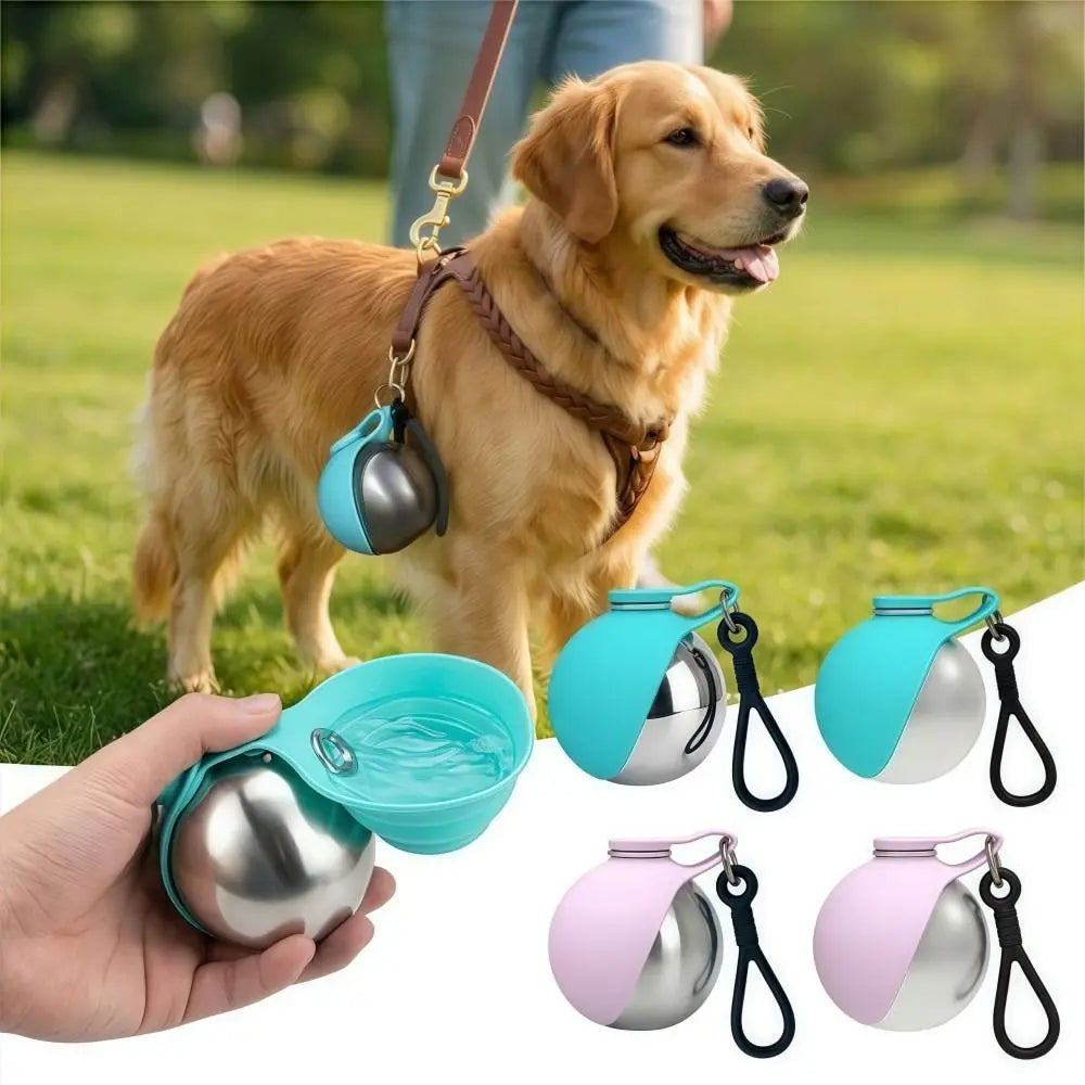 Portable 2-In-1 Dog Water Bottle & Bowl - Lightweight Leak-Proof Hydration Dispenser for Outdoor Adventures
