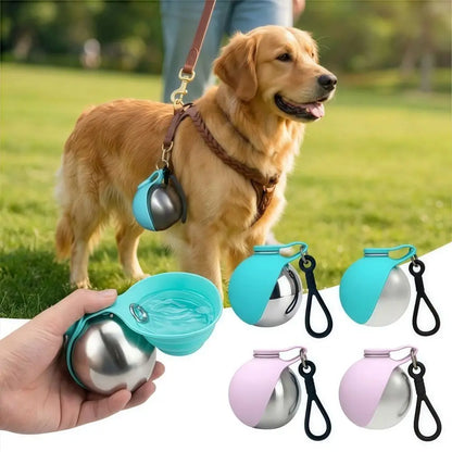 Portable 2-In-1 Dog Water Bottle & Bowl - Lightweight Leak-Proof Hydration Dispenser for Outdoor Adventures