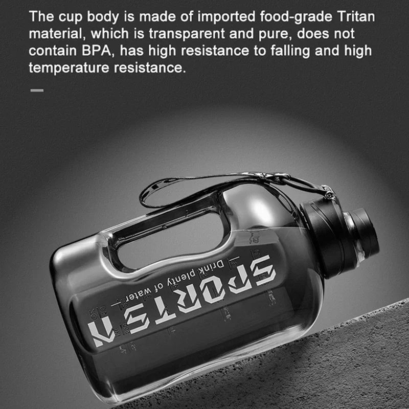 Experience Ultimate Hydration with Our Large Capacity 2 Liter BPA-Free Water Bottle - Perfect for Sports, Gym, Camping, and Travel!