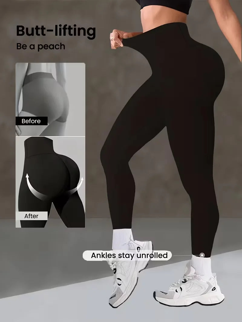 Elevate Your Workout with Our Women's High Waist Yoga Pants - Butt Lifting Leggings for Ultimate Comfort and Style