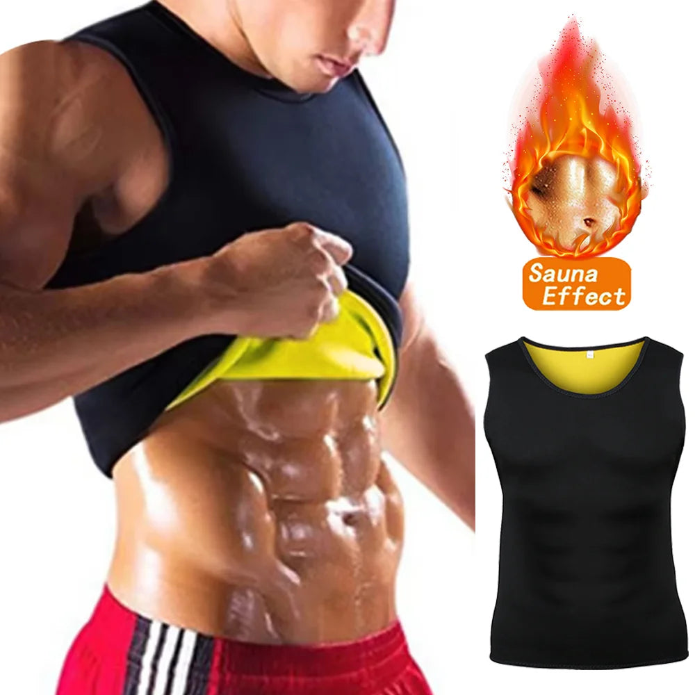 Elevate Your Workout with Our Men's Sauna Effect Training T-Shirts - Perfect for Weight Loss and Fitness!