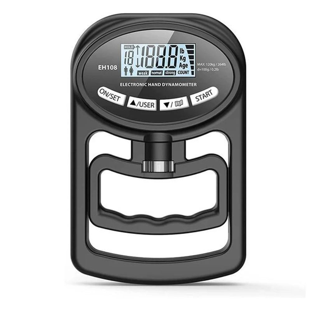 Elevate Your Strength Training with the 265Lbs Digital Grip Strength Tester - USB Rechargeable Hand Dynamometer for Accurate Performance Measurement
