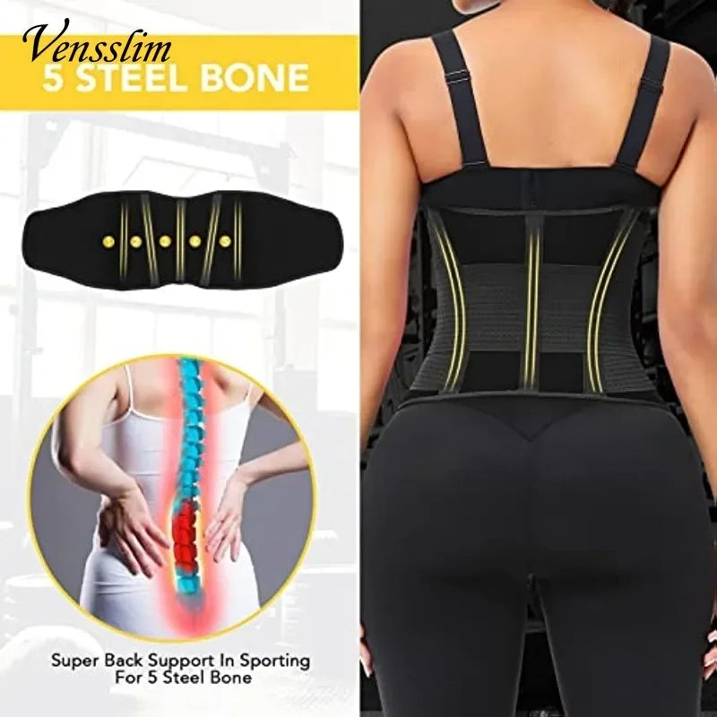 Transform Your Figure with the Women Sauna Sweat Waist Trainer - Slimming Body Shaper Corset for Effective Workouts and Fat Burning