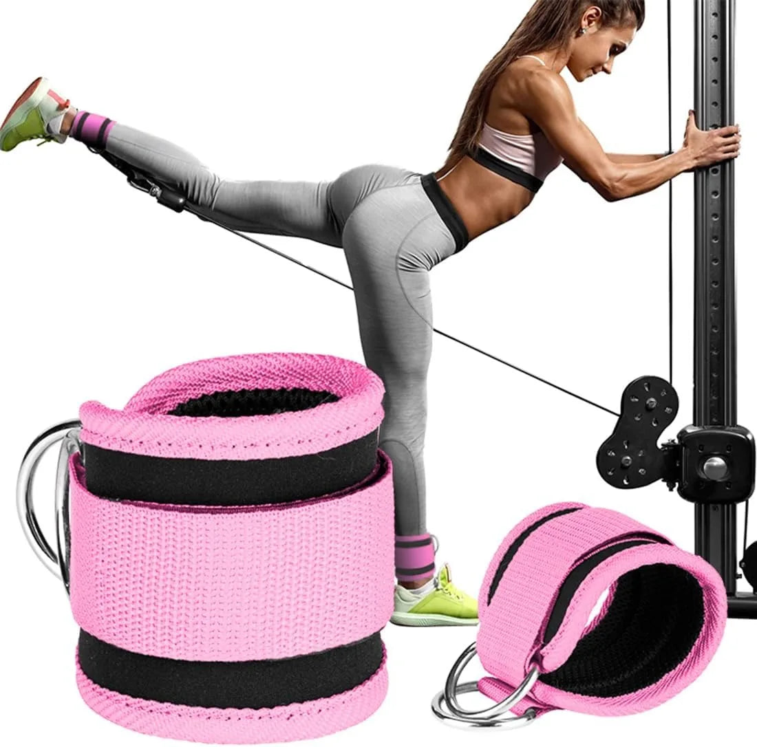 Elevate Your Workout with Adjustable Ankle Straps - Perfect for Cable Machine Fitness and Glute Kickbacks!