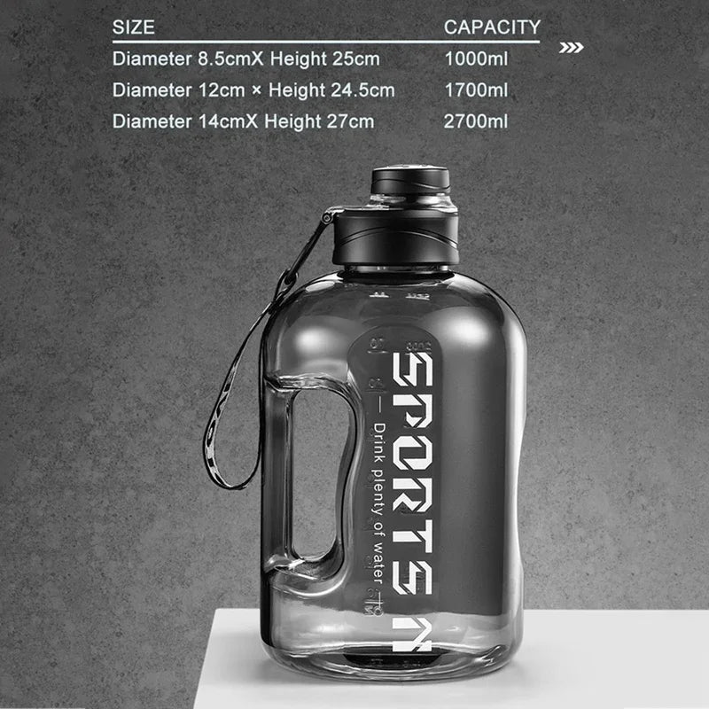 Experience Ultimate Hydration with Our Large Capacity 2 Liter BPA-Free Water Bottle - Perfect for Sports, Gym, Camping, and Travel!