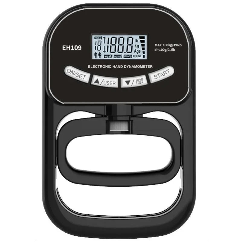 Elevate Your Strength Training with the 265Lbs Digital Grip Strength Tester - USB Rechargeable Hand Dynamometer for Accurate Performance Measurement