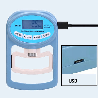 Elevate Your Strength Training with the 265Lbs Digital Grip Strength Tester - USB Rechargeable Hand Dynamometer for Accurate Performance Measurement