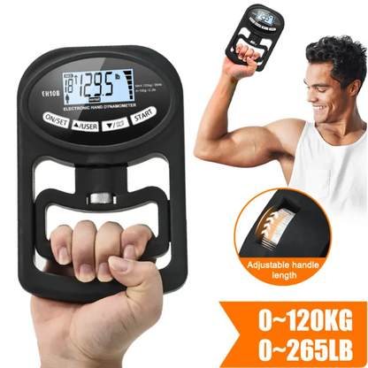 Maximize Your Grip Power with the 265Lbs Digital Hand Dynamometer - Perfect for Strength Training and Sports!