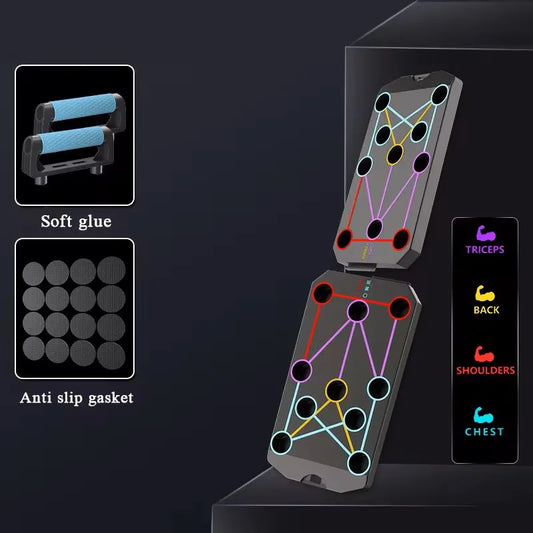 Elevate Your Workout with the Folding Push-Up Board - Portable Multifunctional Fitness Equipment for Strength Training and Abdominal Enhancement