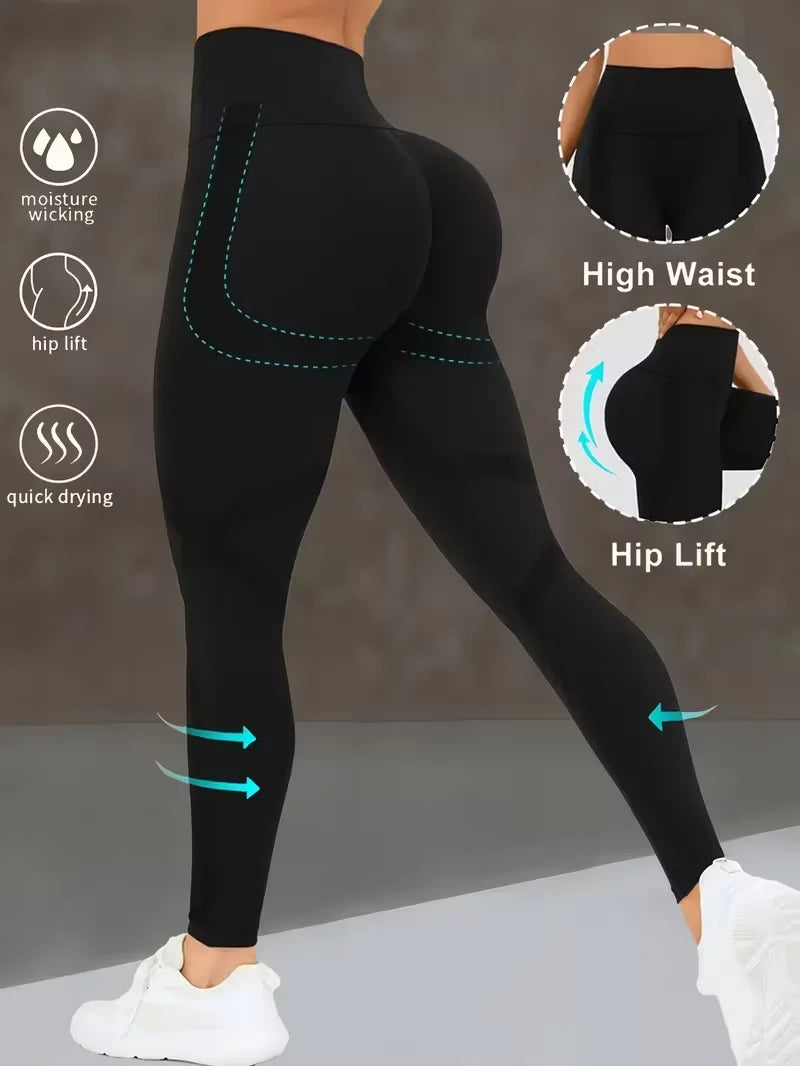 Elevate Your Workout with Our Women's High Waist Yoga Pants - Butt Lifting Leggings for Ultimate Comfort and Style