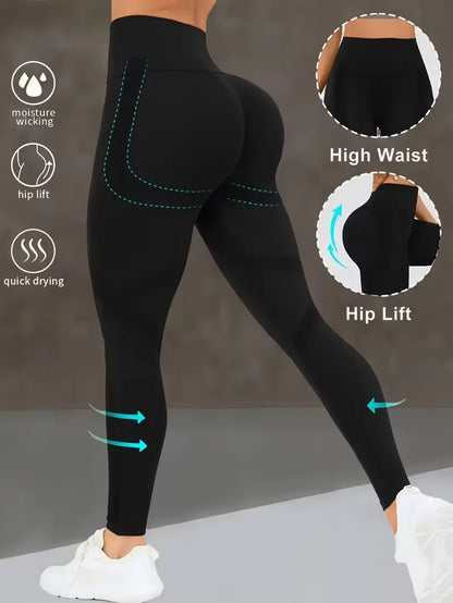 Elevate Your Workout with Our Women's High Waist Yoga Pants - Butt Lifting Leggings for Ultimate Comfort and Style