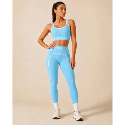 Elevate Your Workout with Our Women's High-Waisted Athletic Yoga Pants Set - Stylish, Butt-Lifting Fitness Outfits for Every Active Moment