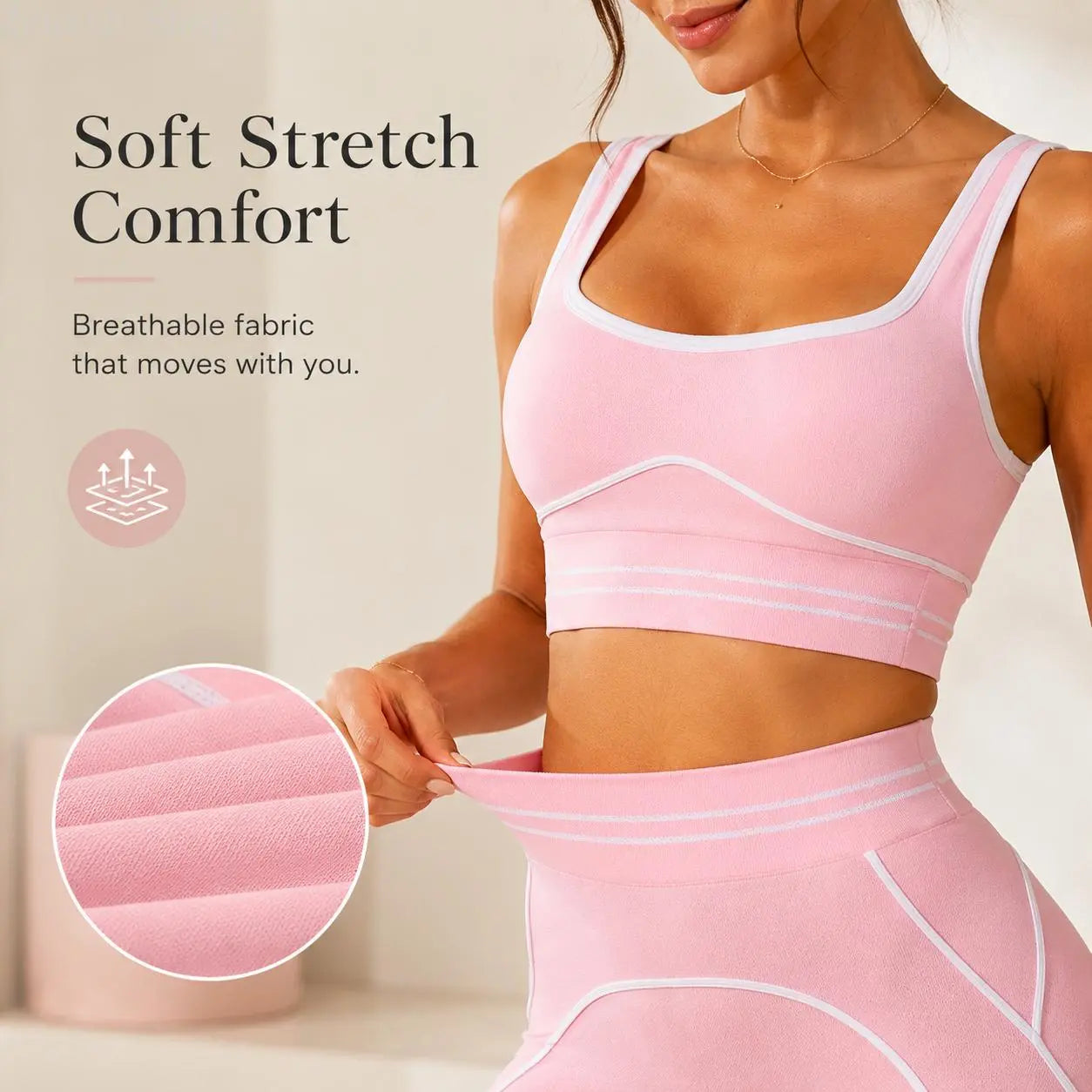 Elevate Your Workout with Our Women's High-Waisted Athletic Yoga Pants Set - Stylish, Butt-Lifting Fitness Outfits for Every Active Moment
