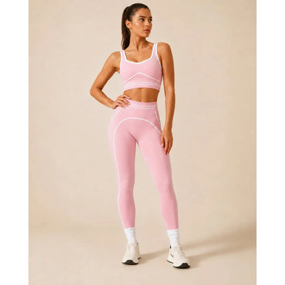 Elevate Your Workout with Our Women's High-Waisted Athletic Yoga Pants Set - Stylish, Butt-Lifting Fitness Outfits for Every Active Moment